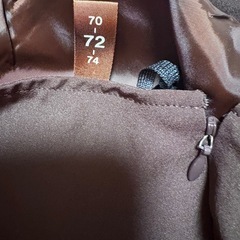 濃茶ロングスカート  72cmの画像