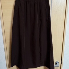 濃茶ロングスカート  72cmの画像