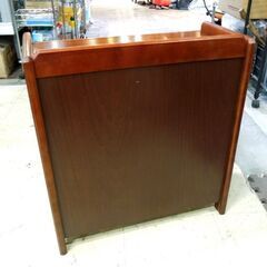 カリモク家具 スリッパラック 3段 小型収納棚 ルーバー風デザイン 幅51.5cm オールドカリモク karimoku 札幌市 新道東店の画像