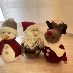 クリスマスグッズ　サンタ　トナカイ　スノーマン　かざり飾りの画像