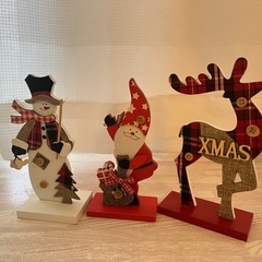 クリスマスグッズ　サンタ　トナカイ　スノーマン　かざり飾りの画像
