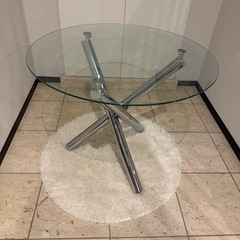 大理石　テーブル　丸　90cmの画像