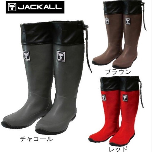 ジャッカル　長靴　レッド　Mサイズ（26cmに合わせて購入）