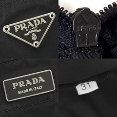 【美品】PRADA プラダ ナイロン ハンドバッグ トートバッグ ブラックの画像