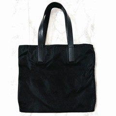 【美品】PRADA プラダ ナイロン ハンドバッグ トートバッグ ブラックの画像