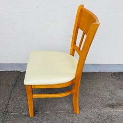 ダイニングチェア　2脚セット　椅子　天然木の画像