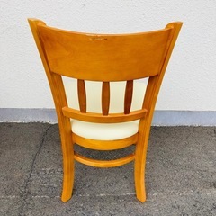 ダイニングチェア　2脚セット　椅子　天然木の画像