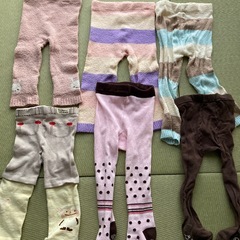 ベビータイツ、暖かパンツ18点まとめての画像