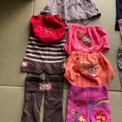 ベビータイツ、暖かパンツ18点まとめての画像