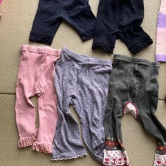 ベビータイツ、暖かパンツ18点まとめての画像