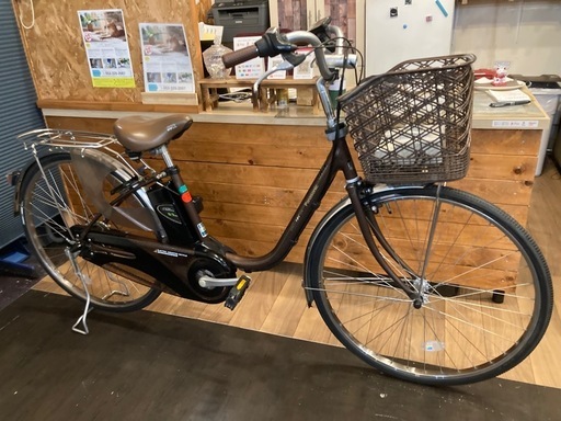 取り引き中【訳あり！Panasonic ViVi電動アシスト後輪チューブ新品！】内装3段　26インチ自転車　ブラウン