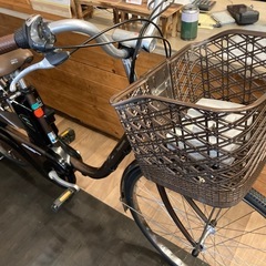取り引き中【訳あり！Panasonic ViVi電動アシスト後輪チューブ新品！】内装3段　26インチ自転車　ブラウンの画像