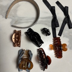 ヘアアクセサリー　9点セット　巾着袋入りの画像