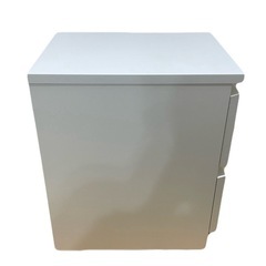 サイドテーブル　ベット　2段収納　白色　　大容量の画像