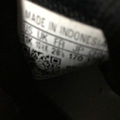 adidas17㎝黒/白の画像