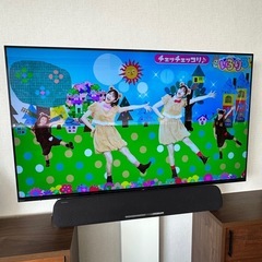 SONY 有機EL 55型テレビ　壁寄せスタンド付きの画像