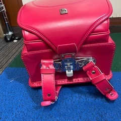 ランドセル ハネッセル GIRL アングラシエ A4フラットファイル対応 ラチェットアジャスター カバー付き 大容量 軽量ピンクの画像