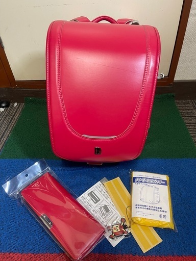 ランドセル ハネッセル GIRL アングラシエ A4フラットファイル対応 ラチェットアジャスター カバー付き 大容量 軽量ピンク