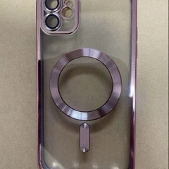iPhone11用クリアケース　未使用　ピンクゴールドの画像