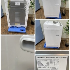 R078 ☀️ TOSHIBA 洗濯機 （5.0㎏）21年製 AW-5G9 ⭐ 動作確認済 ⭐ クリーニング済の画像