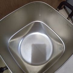 【美品】ツルマル印金属製の四角い蒸し器、26cm。せいろ蒸籠蒸篭の画像