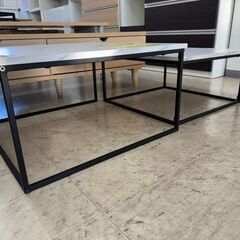 J3234　【リユースのサカイ柏店】　　LOWYA　ロウヤ　大理石柄　ローテーブル　座卓の画像