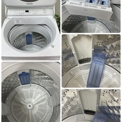 R203 ☀️ ジモティー限定価格！ Panasonic 洗濯機（8.0㎏) 19年製 NA-FA80H7 ⭐ 動作確認済 ⭐ クリーニング済の画像