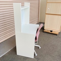 IKEA イケア　デスクとチェアセット　学習机　パソコンデスク　ホワイトボード　美品の画像