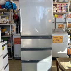 2017年製 AQUA アクア AQR-361F(S) 355L 4ドア 冷凍冷蔵庫 シルバー 右開き 幅600㎜×奥行672㎜×高さ1729㎜☆買取帝国 朝霞店☆配達可能の画像