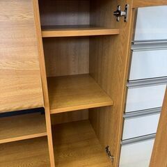 J3236　【リユースのサカイ柏店】　　宮武製作所　フラップ式　食器棚の画像