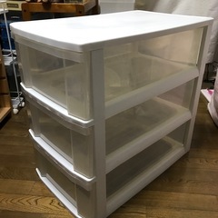 ▶︎３段引き出し・白です◀︎の画像