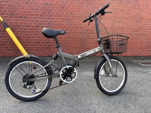 Jeep 折りたたみ自転車 グレーサスペンション付き