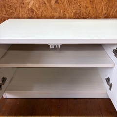 K2009  テレビ台 リビングボード　収納ボックス ベンチ扉の画像