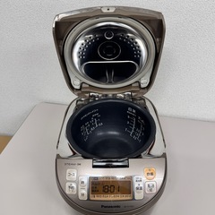 A1786🌟配送♻️設置🉑‼️パナソニックスチームIHジャー炊飯器SR-SY102J 1.0L 5合　2013年製🌟動作確認済⭕️保証付き✅の画像