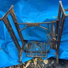 ★ジャノメ　アンティーク ミシン台 鉄脚 ミシン 足踏みミシン レトロ の画像