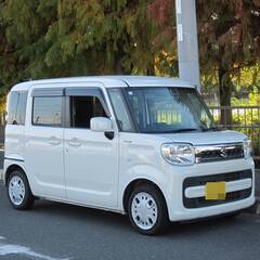 車検２年付き　新型　スペーシア　ハイブリッド　MK53S　両側パワスラ　広い　パワフル　電動アシスト　超低燃費　地デジTVの画像