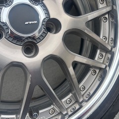 【美品】希少色 WORK LANVEC LM1 ワーク ランベック 225/45R18 BS 4本の画像