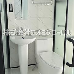 新品✨一体型シャワー＆トイレユニット🚽🚿バスユニット組み立て式 洗面台付き！コンパクト設計！⑰の画像