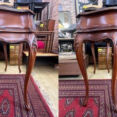 ※即 コンソールテーブル ブラウン 引出し3個◆幅89.5㎝×奥行41㎝×高さ77.5㎝ 検) ロイズ アンティークス★近隣配送無料 買取帝国 朝霞店の画像