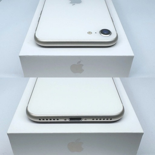 【整備済品】iPhoneSE3 128GB バッテリー新品 ホワイト