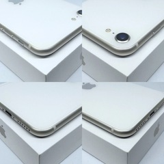 【整備済品】iPhoneSE3 128GB バッテリー新品 ホワイトの画像