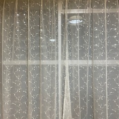 遮光 カーテン 2組×レースカーテン 2組(計8枚)※12月上旬までの画像