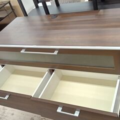 リユースのサカイ栃木店★ジモティ割あり★  テレビボード ブラウン W105×D49×H41 クリーニング済み TC11664の画像