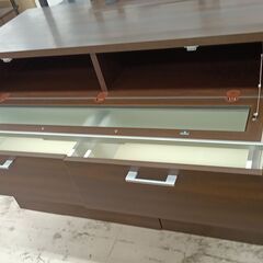 リユースのサカイ栃木店★ジモティ割あり★  テレビボード ブラウン W105×D49×H41 クリーニング済み TC11664の画像