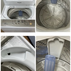 R333 ☀️ Panasonic 洗濯機（6.0㎏）NA-F60B9 ⭐ 動作確認済 ⭐ クリーニング済の画像