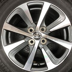 【DUNLOP WM02 185/65R15】スタッドレス【TOYOTA アクア 後期 純正ホイール 15インチ 5.5J4HPCD100+45】23年製 バリ溝　(STL050) の画像