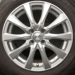 【DUNLOP WINTER MAXX WM02 195/65R16】スタッドレス【Weds JOKER 16インチ 6J4HPCD100+40】21年製 バリ溝 ライズ ロッキー等　(STL049)の画像