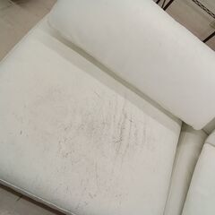 リユースのサカイ栃木店★ジモティ割あり★ 大塚家具 ソファー　Domici ホワイト W182×D91×H60～ クリーニング済み TC11667の画像