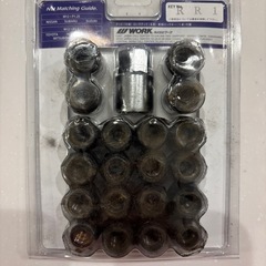 【激安】WORK(ワーク) ロックナットセット 20個入り (ナット16個/ロックナット4個) 21HEX M12×P1.25 ブラック 全長31mm スチール製 の画像