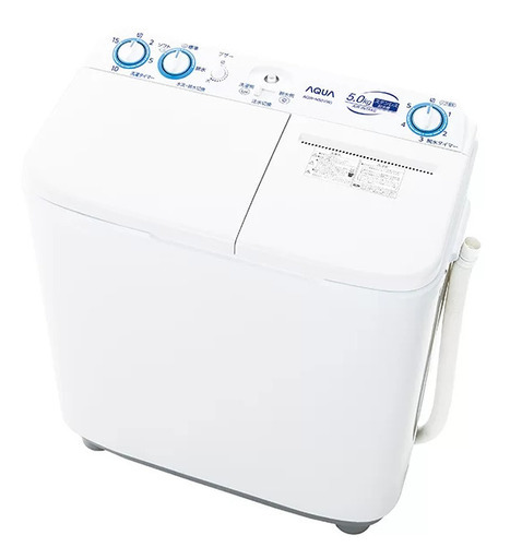 AQUA / アクア 5kg 二槽式洗濯機 AQW-N501 2024年製 再生品 二層式【 ユーズドユーズ名古屋天白店】JY102505